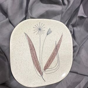 Francisican Trio Pattern Oven Safe Bread Butter Plate circa 1950's Mid Century